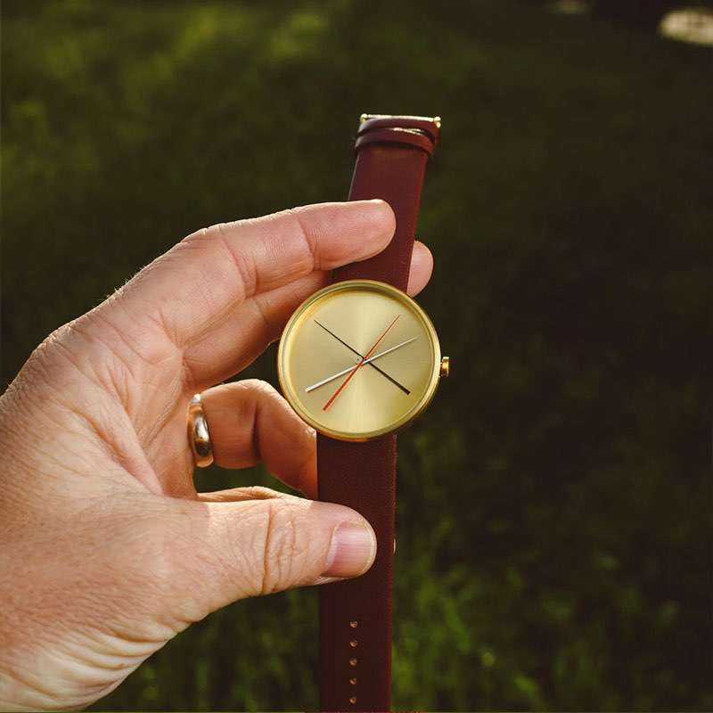 Crossover Brass leather watch  (5)