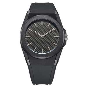 GM-8079 Factory Price Wholesale Mens Watch Carbon Fibre Dial Sport Style Rubber Band Mens Watch