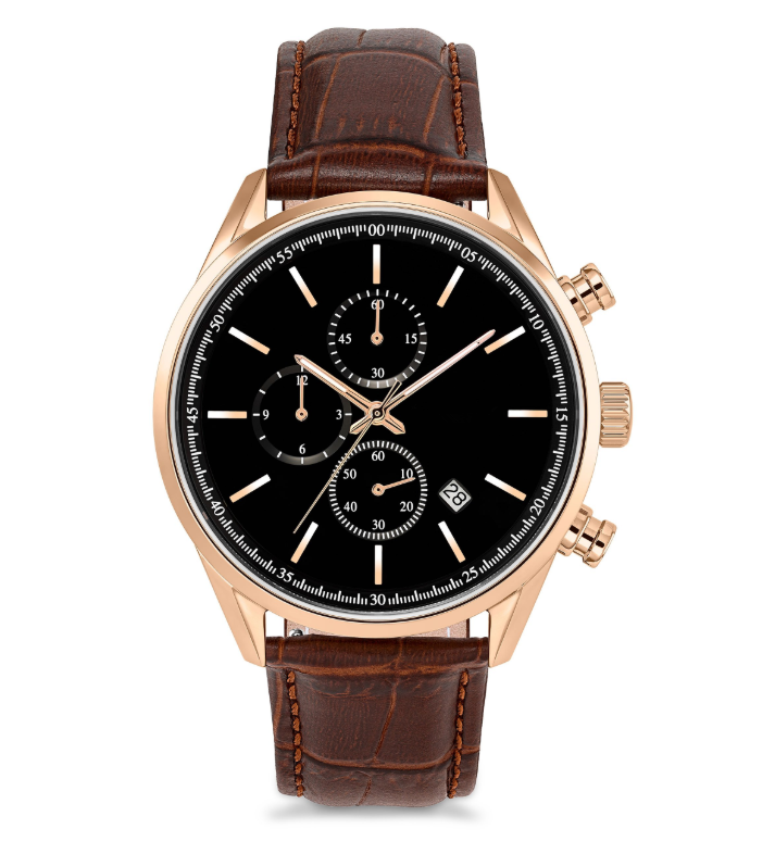  Custom Chronograph Leather Strap Watches For Men GM-7030