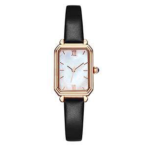  Fashion Style Ladies Watch Women Square Watch With Shell Dial Stainless Steel Case Watch Manufacturers In China GF-7036
