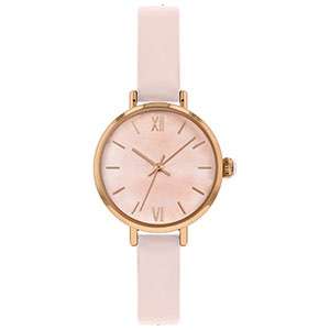  High Quality Ladies Leather Watch Pink Sweet Style Watch Rose Gold Case Watch Chinese Watch Factory GF-7038