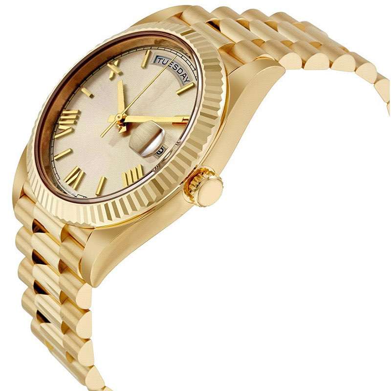 GM-8052 Gold Color Stainless Steel Watch For Man Rolex Style Mens Watch Japan Classic Quartz Watch For Man