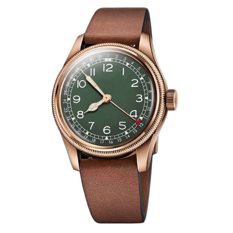 Vintage Style 3 Hands Watches Mens Watch With Leather Band High Quality China Watch Factory GM-7040