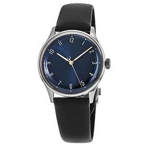 Top Quality Mens Watch Simple Style Blue Watch Leather Band For Men China Stainless Steel Watch GM-7044