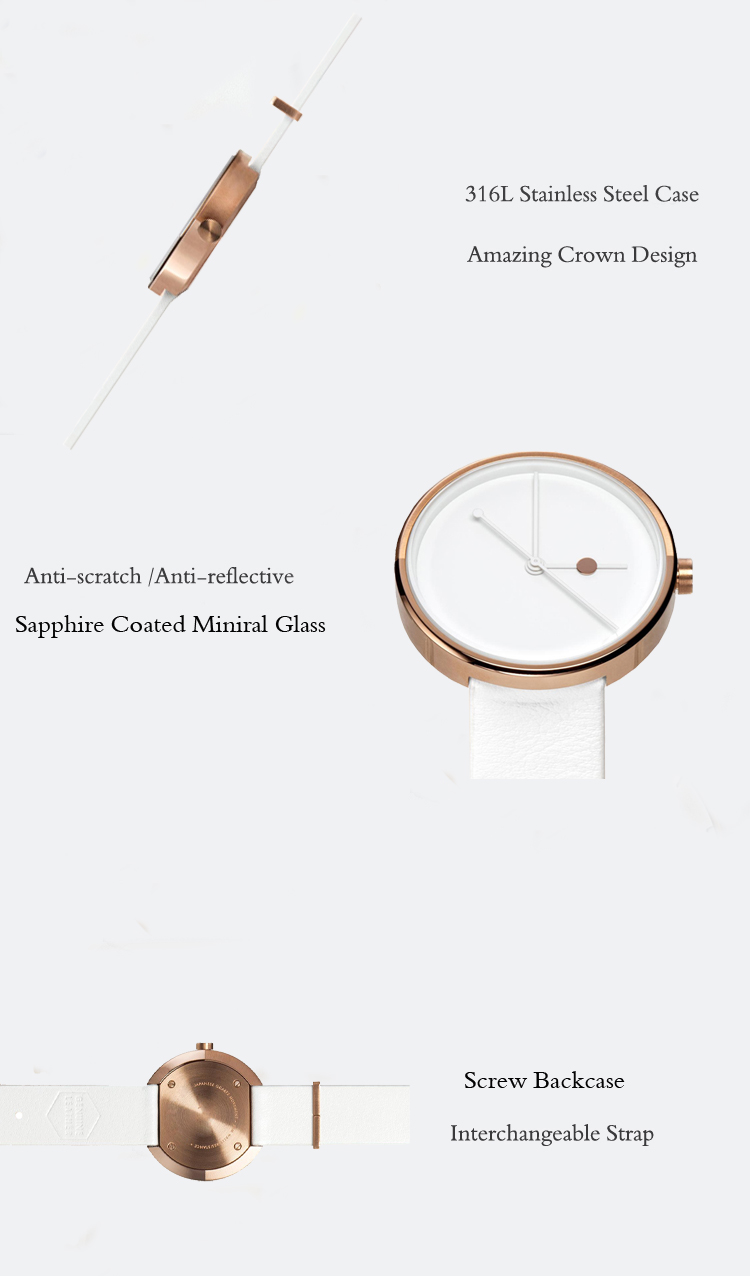 White and Gold Watch Mens