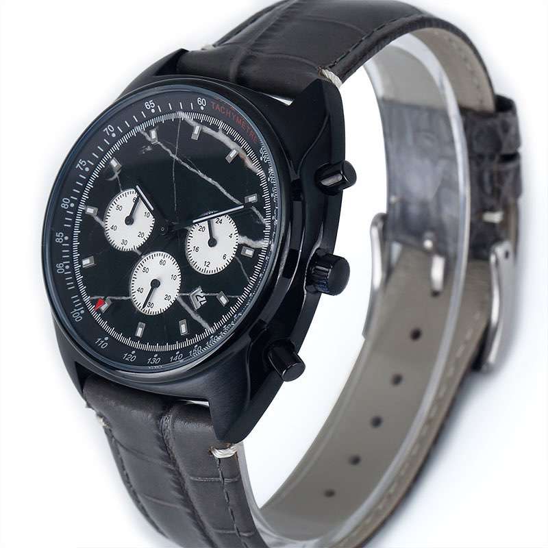 Chronograph Leather Band Watch for Men CM-8011 Customize Top 1 Manufacturer of Chronograph in China