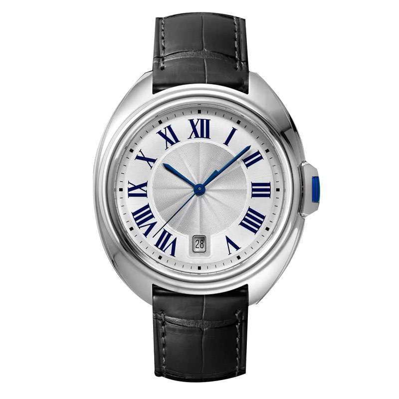  Business Style Men&rsquo;s Watch Steel Color Case With Leather Band Top Quality Quartz Watch Custom Logo Men Watch GM-8031