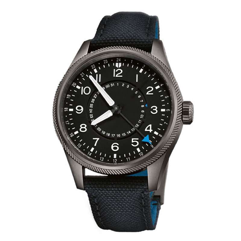  Men&rsquo;s Dark Gun Color Case High Quality Leather Band Watches Design Your Own Watch Chinese Factory GM-7041