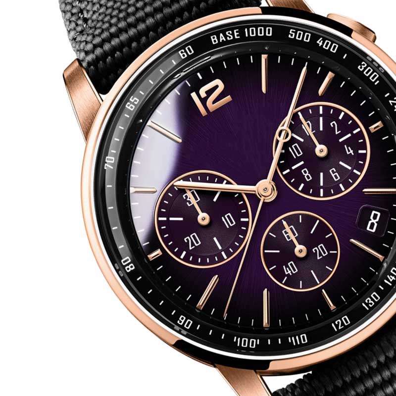  Round Case With Nylon Band Watch For Man Sun Ray Dial Chronograph Watch 5ATM Waterproof CM-8049