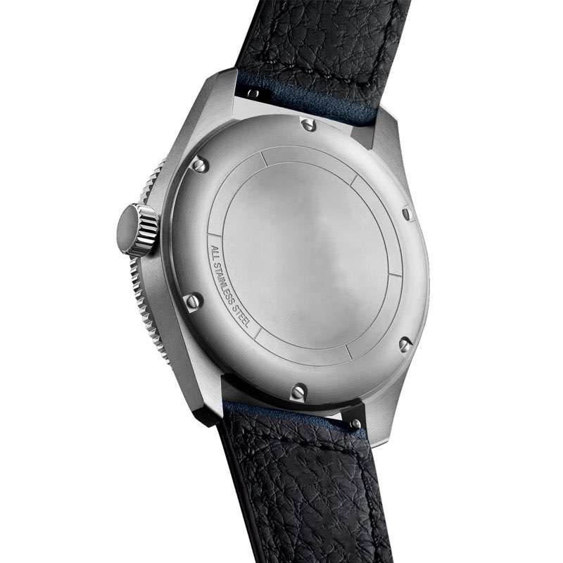 GMT Watch For Man Genuine Band Sun Ray Blue Dial Custom Logo Mens Wrist Watch GM-8069