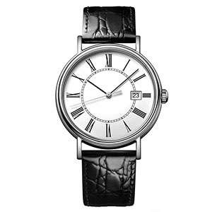 GM-1144 Classic Style Automatic Watch Roman Digital Dial With Leather Strap Wrist Watch For Man 5 ATM