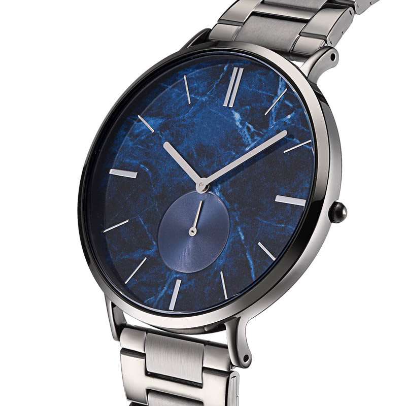 Custom Stainless Steel Watch Men Watch Stainless Steel Round Case Simple Style High Quality Watch GM-8078