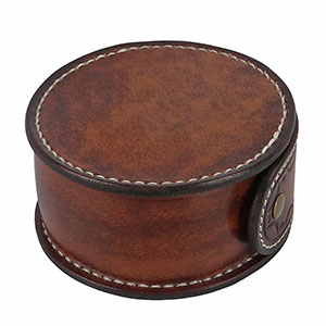 G10 Leather Round Watch Box