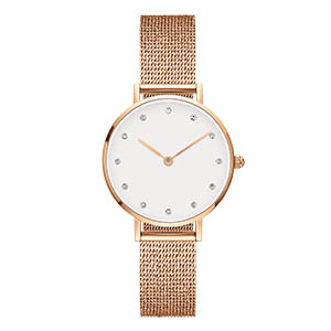 GF-7098 Rose Gold Watches For Women Good Quality Simple Style New Coming Mesh Band Ladies’ Watch