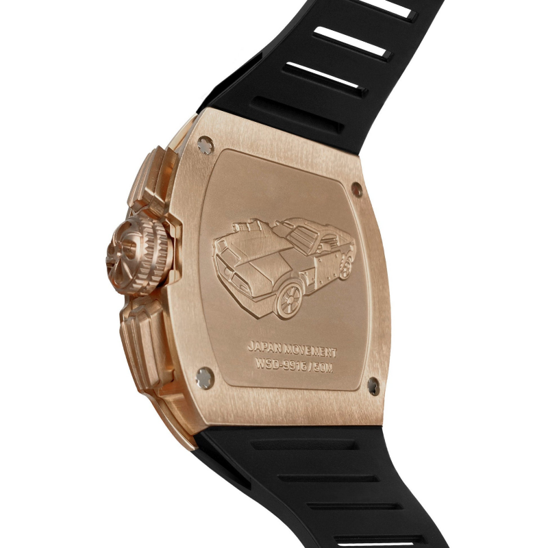 CMW-8047 Mens Skeleton Machine Automatic Viking omahawk-Rose Gold Watch Custom Logo