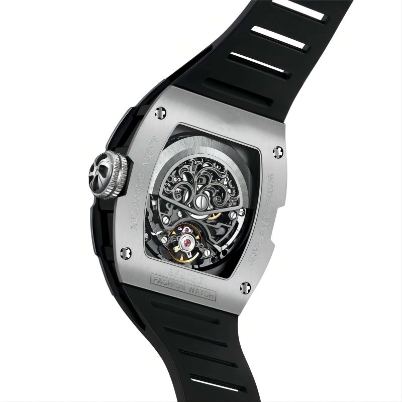 CMW-8031 Mens Skeleton Mechanical The X Series-Silvery Watch Custom Logo