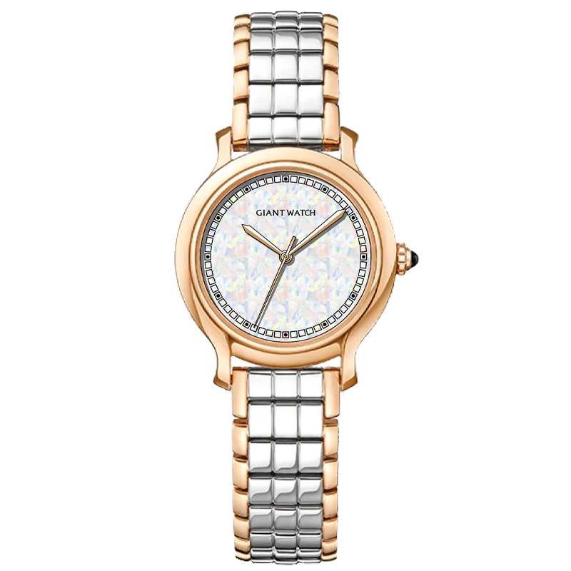 GM-S04 2025 Trend Minimalist Business Square Design Checkered Dial Small Size Stainless Steel Band Lady Watch