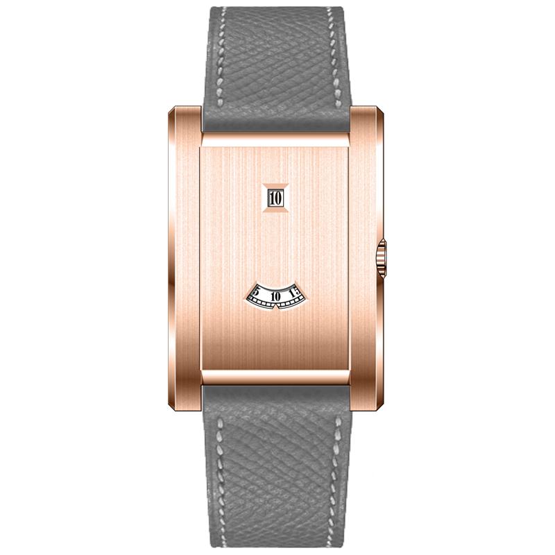 S08 2025 Minimalist Square Watch: Big Brand Custom Tank Window Design 41mm Case