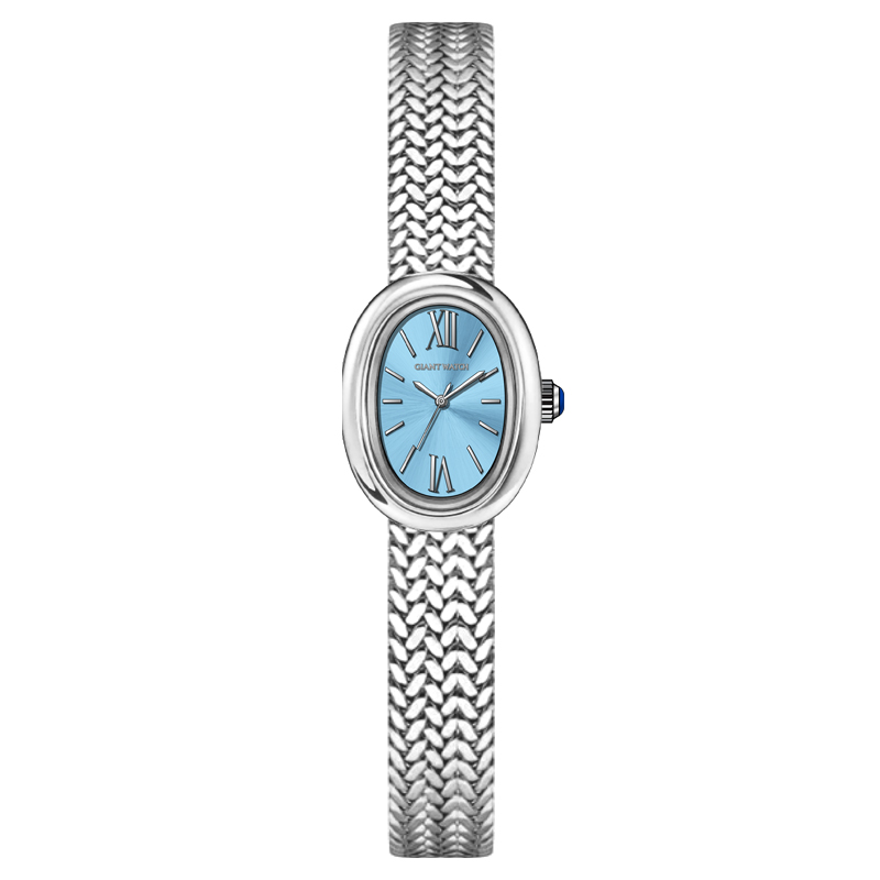S09 PC11 Movement Oval Ladies Watch: Bathtub-Inspired 36mm×22.3mm Stainless Steel Luxury Design