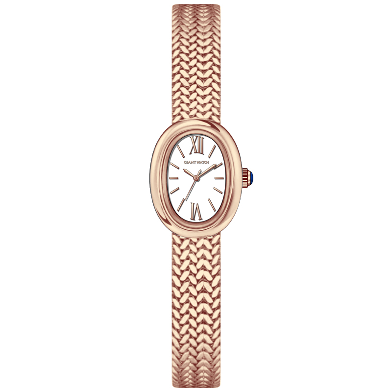 S09 Modern Baignoire-Style Oval Watch for Women: 36×22.3mm PC11 Movement Luxury Steel