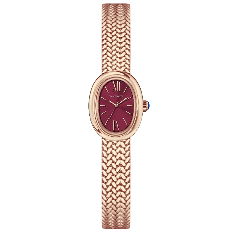 S09 Modern Baignoire-Style Oval Watch for Women: 36×22.3mm PC11 Movement Luxury Steel