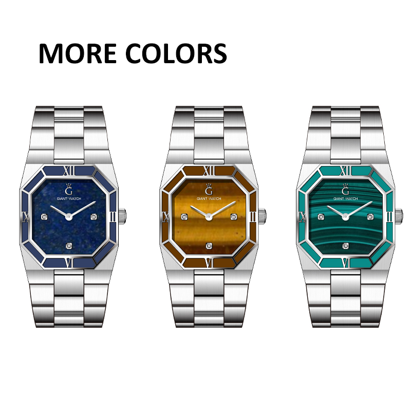 S10 New Arrival Wholesale Customized Light Luxury PC20 Quartz Watches Stainless Steel Strap Square Design Women's Watches