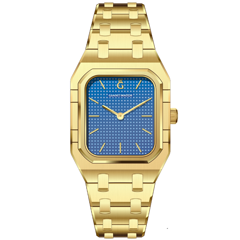 S12 Contemporary Men's Watch - Textured Corrosion Dial, PC20 Quartz, Solid Steel Band, Mineral w/Sapphire Coating
