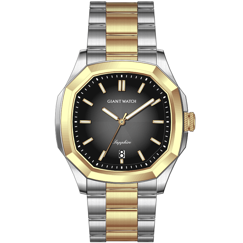 S16 Men's Luxury Business Fashion Quartz Watch Stainless Steel 20mm Band Pointer Dial Waterproof Custom Minimalist Logo