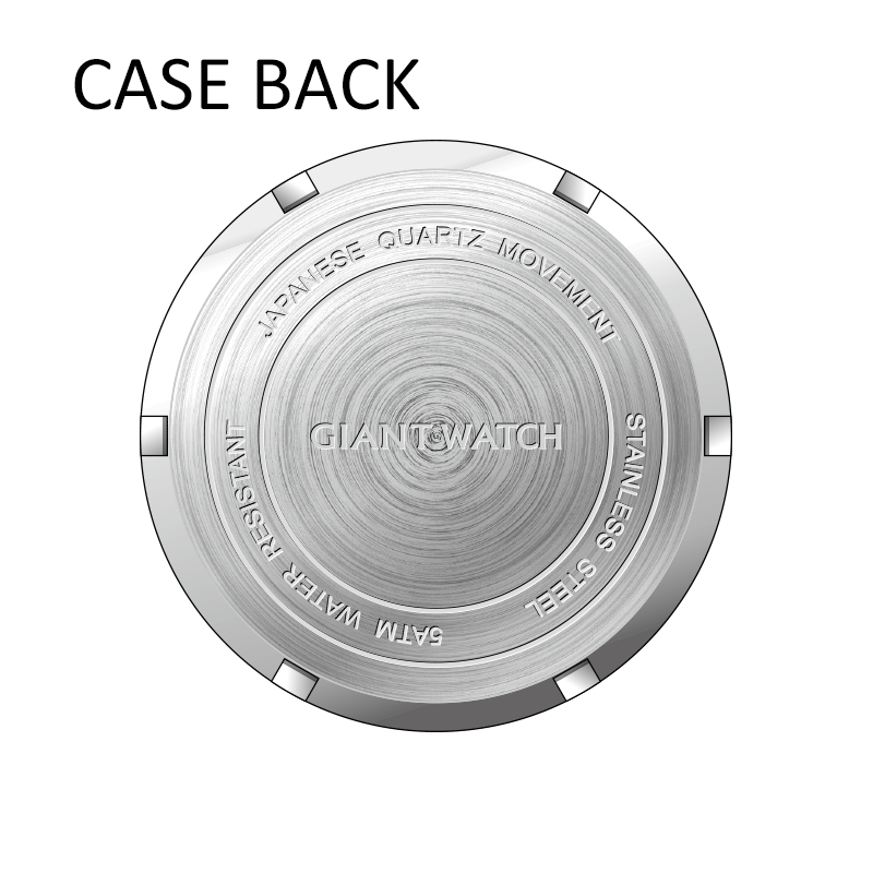 S16 Men's Luxury Business Fashion Quartz Watch Stainless Steel 20mm Band Pointer Dial Waterproof Custom Minimalist Logo