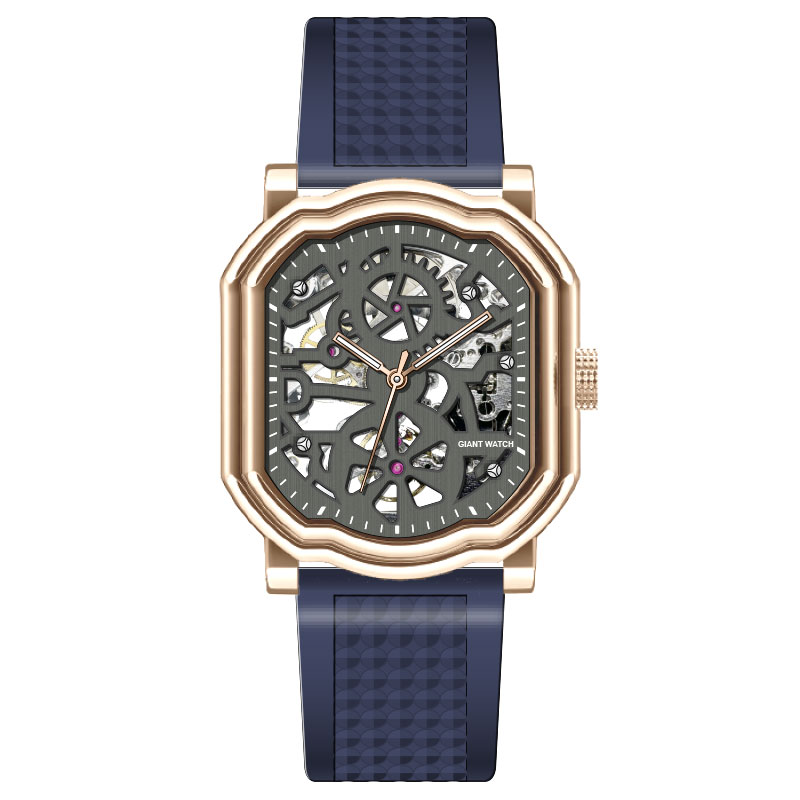 New Irregular Mechanical Watch Men Fashion Waterproof 5Bar Steampunk Hollow Alloy Case Customer Logo OEM Tourbillon Watch