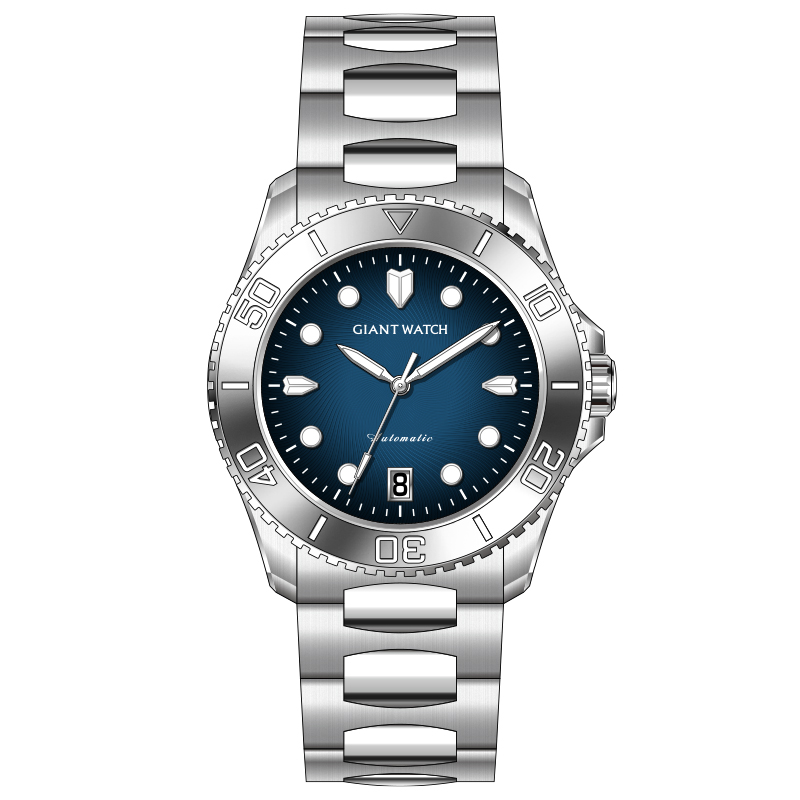 Custom Logo Sapphire NH35 Automatic Watch Round Design OEM Factory Diver Watches