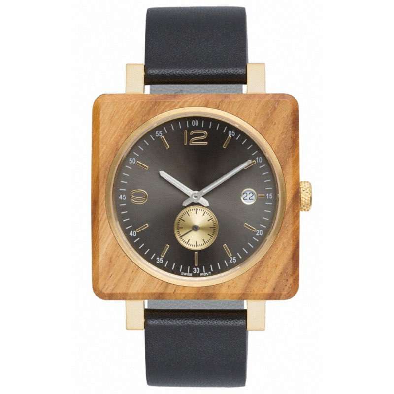 GW-7005 Square Wood Watch Custom LOGO