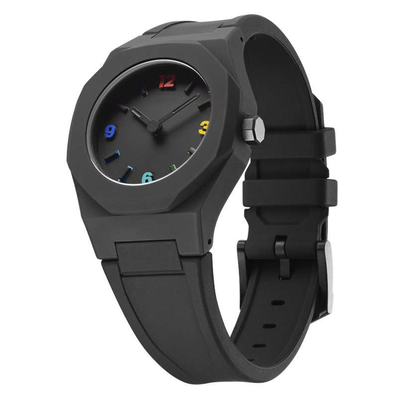  Multicolor Indexes Black Watch Mens Custom Logo Men Watches Minimalist Men Hand Watches  GM-8009
