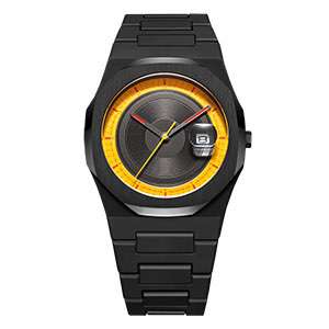GM-8023 Full Of Design Watch Black Case And Band Watch For Man Custom Made Watch China