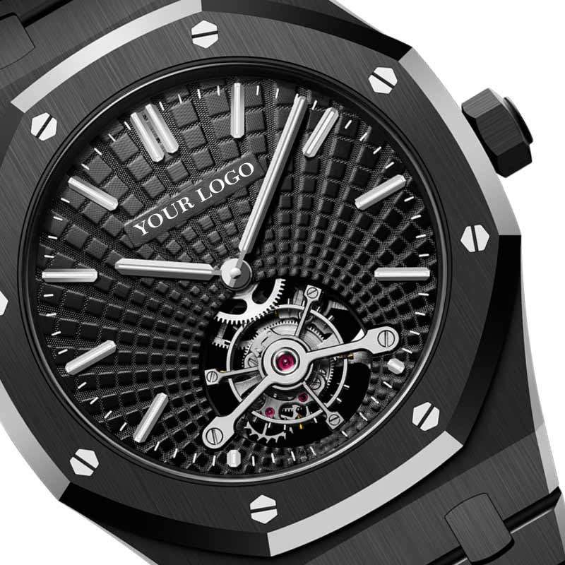 Custom Luxury Watches Full Steel Skeleton Men Watch Latest Cool Wrist Watches For Men GM-8020