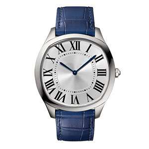 Fashion Business Watch For Man Navy Blue Band Stainless Steel Quartz Watch Factory In China GM-8028
