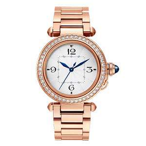  Rose Gold Stainless Steel Ladies Watch Elegant Watch With Diamond Bezel Bracelet Watches Ladies GF-7058