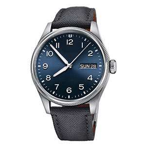 GM-8085 Hot Sale Business Style Navy Sun-ray 3 Hands With Date Window Quartz Watch For Man Custom