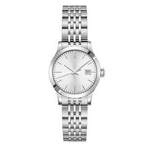 GF-7090 Steel Color Stainless Steel Ladies Wrist Watch Sun Brush Dial Watches For Ladies Custom Logo